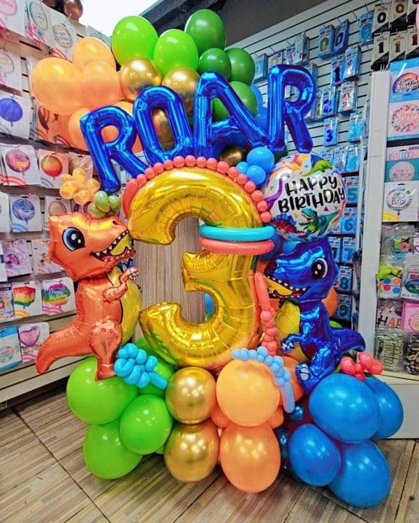 Dinosaur Birthday Balloons