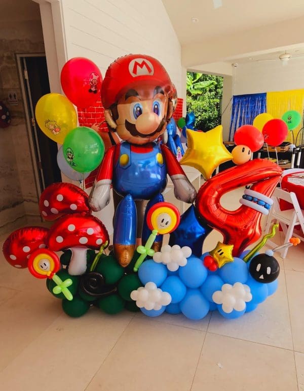 Mario Bros Birthday Balloons