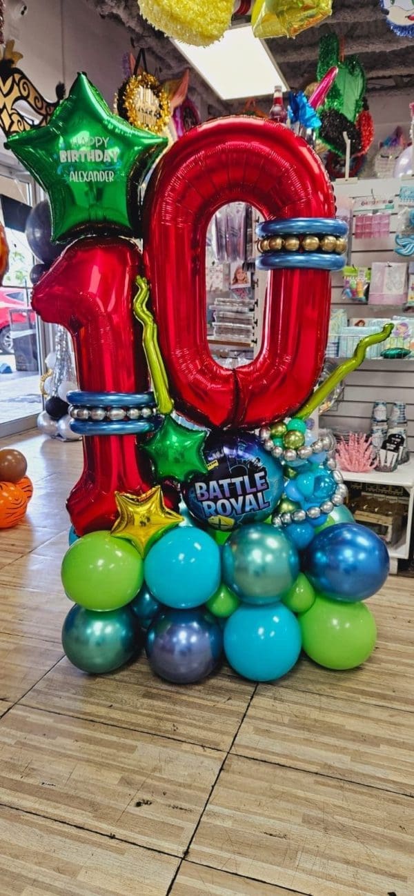 Tenth Birthday Balloons
