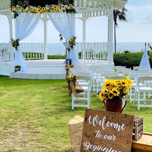 Wedding Outdoor Decoration With Sign
